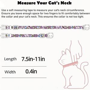 Cute Flower Pendant Kitten <b>Collar</b> <b>Cats</b> Festive Pet Supplies for New Year and Thanksgiving - Product Image 4