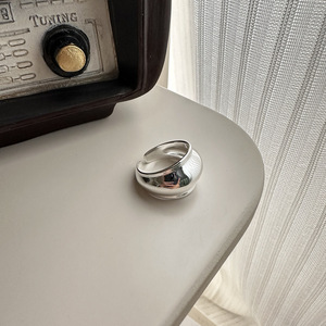 แหวนเงินแท้ 925 รุ่นใหม่ ดีไซน์ทรงบั้ม ปรับขนาดได้ เหมาะสำหรับการเดินทาง - Product Image 4