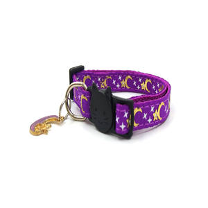 귀여운 달 별 어두운 애완 동물 칼라 고양이 칼라에서 조정 가능한 안전한 빛 - Product Image 4