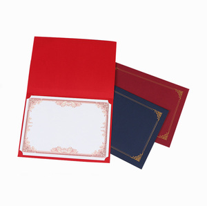 Manufacture Custom Waterproof <strong>A4</strong> Diploma <strong>Certificate</strong> <strong>Frame</strong> Holder Folder Printing - Product Image 1