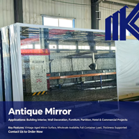 Miroirs anciens sur mesure de qualité supérieure, extra-larges, pour murs rideaux, salles à manger et salons – Verre durable et écologique