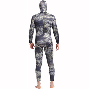 Traje de Neopreno de 5 mm para Hombre, con Capucha, Manga Larga, Camuflaje, Traje Completo Impermeable para Buceo y Pesca - Product Image 3