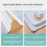 Nappe de table en PVC souple, style nordique, imperméable, résistante à l'huile, nettoyable, anti-brûlure, pour table basse et table à manger, usage domestique