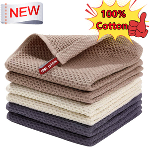 Cotone a nido d'ape stampato ad asciugatura rapida, facile da pulire, Super morbido <span class=keywords><strong>e</strong></span> assorbente, panno per la pulizia veloce Waffle - Product Image 2