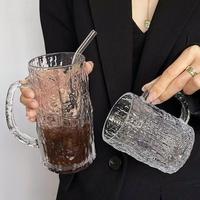 Aspecto de alta calidad Las tazas con mango de vidrio con diseño de árbol son adecuadas para cerveza, jugo, café, leche, bar, hogar, uso en la oficina.