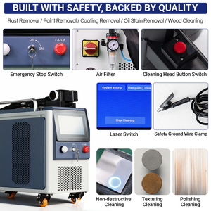 DMK DPL-300 2MJ 5MJ 15MJ 300w Pulse Laser Cleaning <b>Machine</b> for Clean Wood - Product Image 3