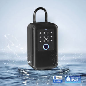 Cajas de Seguridad K7 IP65 Resistentes al Agua con Cerradura Inteligente TTlock, <span class=keywords><strong>Caja</strong></span> de Seguridad K7F con Lector de Huellas Dactilares, Código y Chip para Hoteles y <span class=keywords><strong>Airbnb</strong></span> - Product Image 2