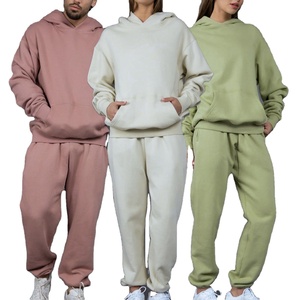 Ensemble survêtement à capuche et pantalon de survêtement à imprimé bouffant personnalisé ensemble sweat à capuche et pantalon de jogging unisexe surdimensionné pour hommes - Product Image 1