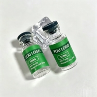 Autocollants en vinyle mat personnalisés pour peptides, étiquettes imperméables de 2 ml, 10 ml, 15 ml pour poudre de peptides