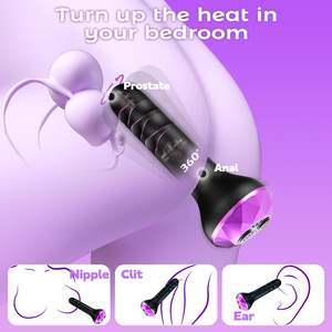 Jouets anaux vibrants, masseur de prostate, 10 vibromasseurs anaux, jouets sexuels pour débutants, dildo et vibrateur G-spot, jouets pour adultes - Product Image 4