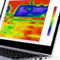 Détecteur d'eau souterraine ADMT-300S avec cartographie sur site, aucune post-traitement informatique requise, détecteur d'eau intelligent