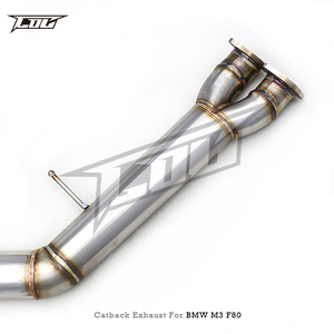 Tuyau d'échappement à montage direct pour M3/M4 F80/F82 3.0T 2014-2019 Boska, silencieux cat-back avec tube intermédiaire simple de 3,5 pouces et contrôleur - Product Image 2