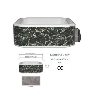 Jilong 14030EU Spa à remous moderne pour jardin extérieur, grande piscine à remous à jets, 580L, 2-4 places, baignoire de massage chaude pour la famille - Product Image 1