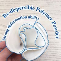 Matériau de réparation de peinture de ciment élastique RDP copolymère VAE en poudre de Latex redispersable à Dispersion aqueuse