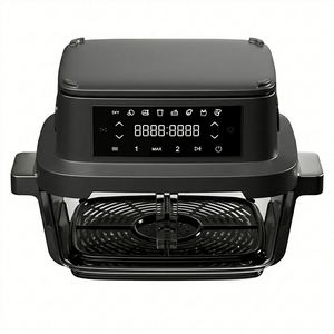 Friteuse à air double zone 2500W Pro 8L avec panier en verre borosilicate, four intelligent sans huile avec cloison FlexBasket, cuisinière saine - Product Image 2