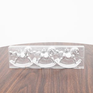 Moule en plastique polycarbonate Tangba pour chocolat, forme cloche du Père Noël et sapin de Noël, pour la confection de gâteaux et de bonbons - Product Image 1
