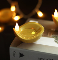 Nouvel arrivage Deepavali Festival LED bougie Diwali lampe à huile sans flamme capteur d'eau flottant décoration pour la fête