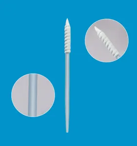 Car Detailing Cleaning Foam Pointed Spiral Head Cleanroom Swab Stick