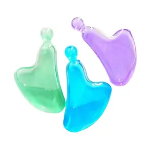 Masajeador Facial de borosilicato de vidrio para SPA, tablero de masaje de enfriamiento de Gua Sha y Gua Sha, nuevo diseño, 2021