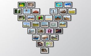 กรอบโลหะติดผนังสีขาวบริสุทธิ์ขนาด4x6, 10X15cm ตกแต่งห้องนอนห้องนั่งเล่น - Product Image 3