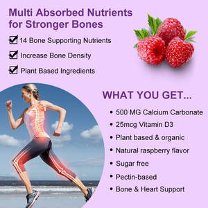 Gomitas de Calcio D3 de Alta Absorción, 60 Gomitas Veganas con Magnesio y Zinc, Sin <span class=keywords><strong>Gluten</strong></span>, Favorecen <span class=keywords><strong>la</strong></span> Recuperación de Huesos, Sistema Inmunitario y Músculos - Product Image 4