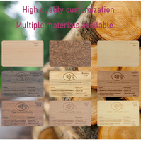 Cartes NFC en bois écologiques et recyclables ISO14443a 13,56 MHz, contrôle d'accès RFID, carte en bois avec mini puce pour hôtels et adhésions