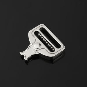 Boucle à ardillon en métal DZQ246-25, attaches argentées et noires pour ceintures tactiques, sacs à dos, accessoires vestimentaires - Product Image 2