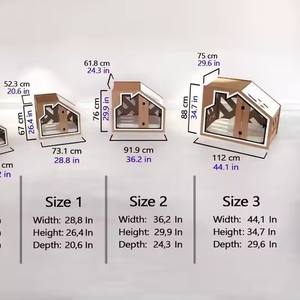 Cuccia Moderna di Design in Legno per Cani e Gatti Sostenibile Casa per Animali Domestici - Product Image 4