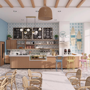 Custom Wooden Glass Bakery Counter | Cake Shop Display & Beverage Making Cabinet - Product Image 1