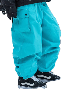 Pantalones de Esquí Unisex Cortavientos, Holgados, Estilo Hipster, con Cierre Impermeable de 10,000 mm, Personalizables OEM, Tallas Grandes para Adultos - Product Image 2