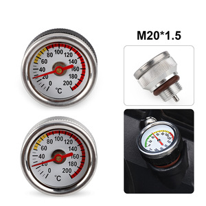 Motorcycle <b>Radiator</b> <b>Cap</b> Oil Temperature Gauge M20 1.5 For Engine Cooling System Modification - Product Image 3