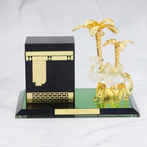 Cristal de Lujo con Diseño Islámico de la Kaaba y <span class=keywords><strong>Caravana</strong></span> de Camellos, Duradero y Reutilizable, para Uso en Interiores, Regalo para la Temporada del Hajj - Product Image 1