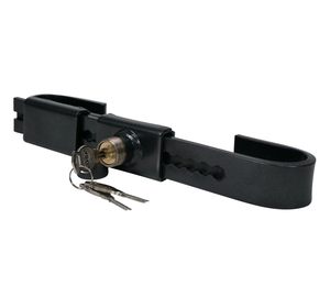 Cerradura de Acero para Puerta de Carga, Cerradura para Contenedor de Transporte, Accesorios para Camiones, Actualización con Nueva Manija Curva con Orificio y <span class=keywords><strong>Protector</strong></span> de Goma - Product Image 5