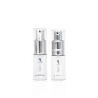 Flacon pulvérisateur vide en plastique argenté de 30 ml et 40 ml pour poudre volumisante et poudre capillaire