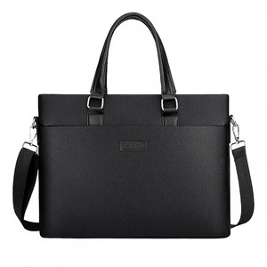 Wholesale Men Premium PU Waterproof Soft Business <b>Briefcase</b> 14 Inch Laptop Shoulder Bags - Product Image 2
