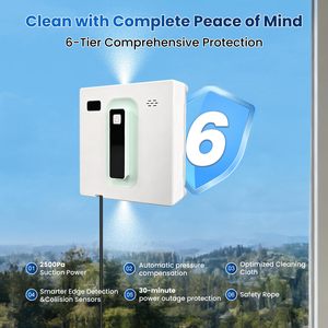 Robot Limpiacristales Automático con Función de Pulverización de Agua Atomizada, Control Remoto, Diseño Recargable para Hogar, Oficina, Vidrios B2B - Product Image 3