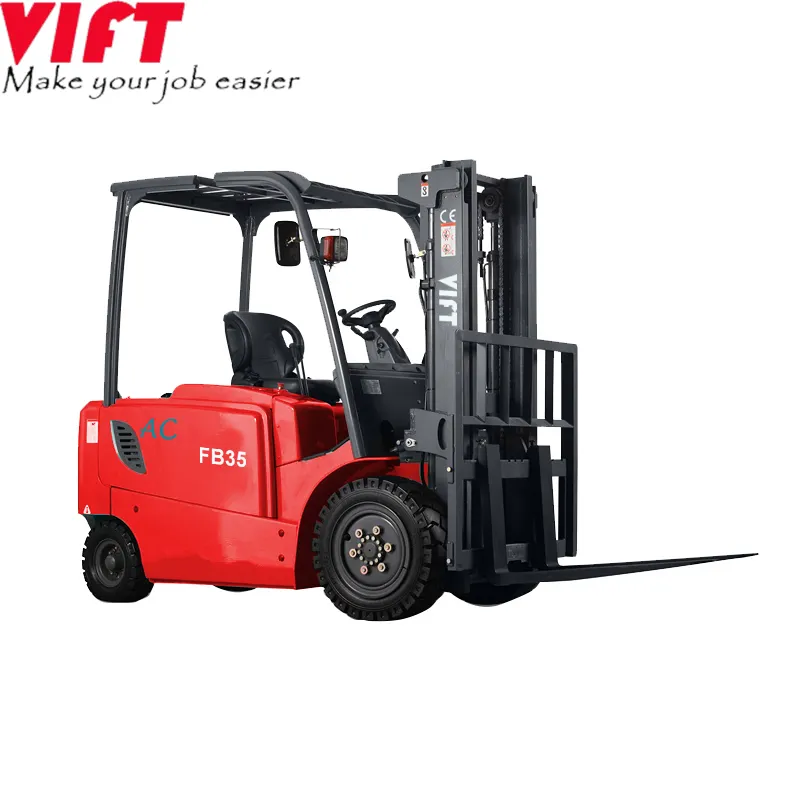 self loading FB30 3 ton battery operated electric forklift truck machines price