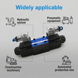 Huade DSG-02 DSG03 Série de solénoïdes hydrauliques de commande directionnelle à inversion 5 ports en fonte DC24V/AC220V/AC110 5 - Product Image 1