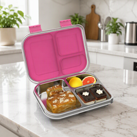 Aohea Boîte à lunch personnalisée en acier inoxydable, boîte à repas isotherme, boîte bento