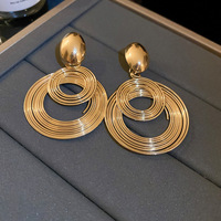 Boucles d'oreilles de qualité fiable, style coréen, pour un look affirmé, bijoux fins