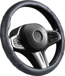 Funda de Volante de Repuesto OEM, Cuero de PVC Premium, Ajuste Elástico Universal - Product Image 1