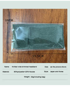 عصابة رأس رياضية للسيدات مصنوعة من البوليستر، عصابة رأس عادية متينة تمتص العرق للنساء - Product Image 2