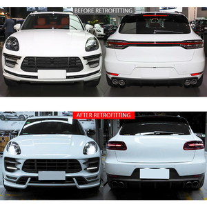 Kit de Carrocería para Porsche Macan 95B.<span class=keywords><strong>1</strong></span> 2014-2017, Estilo Turbo+<span class=keywords><strong>TKT</strong></span>, Faldones Laterales y Ensamblaje de Parachoques Delantero, Nuevo, en Plástico - Product Image 6