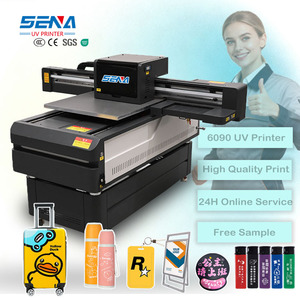 Machine à <span class=keywords><strong>format</strong></span> A1 A2 pour étiquette en bois métal verre PVC acrylique toile sac tapis UV jet d'encre imprimante à plat avec têtes Tx800/i3200 - Product Image 1