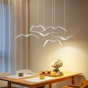Lustre <span class=keywords><strong>d</strong></span>écoratif <span class=keywords><strong>d</strong></span>'intérieur, lampe suspendue en résine LED, mouette, vol <span class=keywords><strong>d</strong></span>'<span class=keywords><strong>oiseau</strong></span>, éclairage suspendu - Product Image 1
