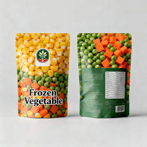 Bolsa de Plástico Transparente para Alimentos, con Acabado Mate Laminado e Impresión Personalizada, para Vegetales Congelados - Product Image 3