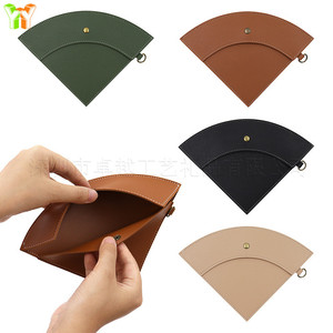In stock: Fan-shaped <b>coffee</b> <b>filter</b> paper sleeve, tea brewing paper, leather hanging bag, outdoor hanging dustproof <b>filter</b> paper - Product Image 3