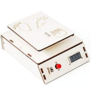 Kit de Báscula Electrónica de Madera para Armar, OKYN-G5646, para Educación STEM y Proyectos Científicos - Product Image 1