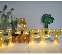 Lettres lumineuses 3D murales ou de table, chiffres et alphabet avec interrupteur à glissière pour décoration de mariage, anniversaire, café