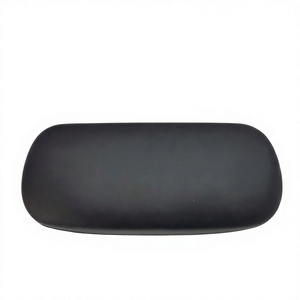 PU Leather Solid Black Rectangle Spectacle <b>Cases</b> <b>for</b> Optimal Eyewear Protection - Product Image 1